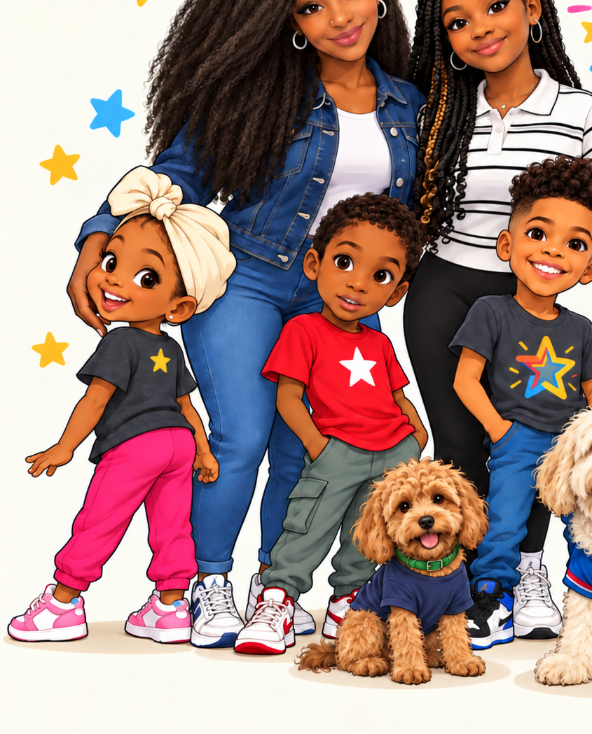 The Little Star Society family of characters